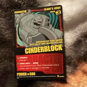 Cinderblock Character Card teen Titans collectable cards, CH-024